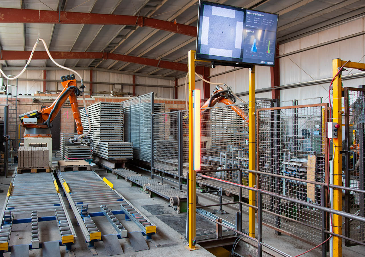 Automatisierte Produktionsanlage in der Entwicklungsphase